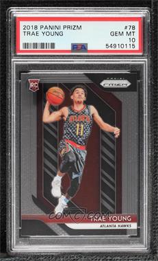 2018-19 Panini Prizm - [Base] #78 - Trae Young [PSA 10 GEM MT]