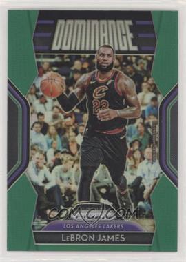 2018-19 Panini Prizm - Dominance - Green Prizm #29 - LeBron James