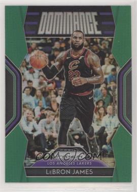 2018-19 Panini Prizm - Dominance - Green Prizm #29 - LeBron James