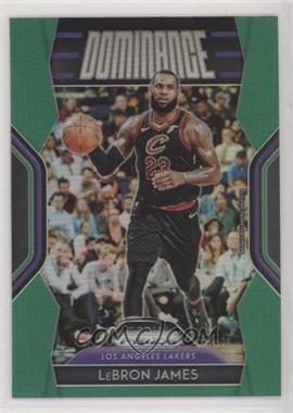 2018-19 Panini Prizm - Dominance - Green Prizm #29 - LeBron James