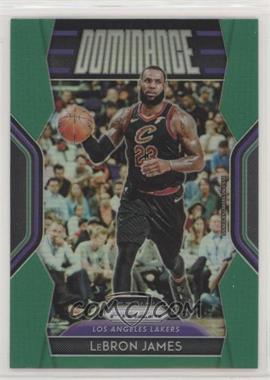 2018-19 Panini Prizm - Dominance - Green Prizm #29 - LeBron James