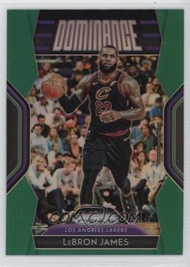 2018-19 Panini Prizm - Dominance - Green Prizm #29 - LeBron James