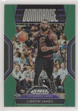 2018-19 Panini Prizm - Dominance - Green Prizm #29 - LeBron James