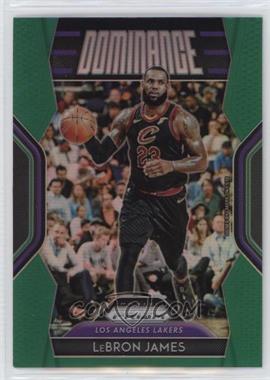 2018-19 Panini Prizm - Dominance - Green Prizm #29 - LeBron James