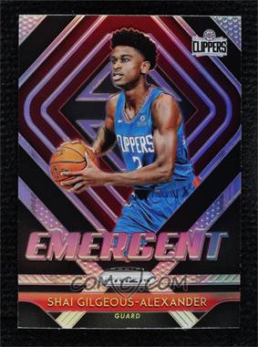 2018-19 Panini Prizm - Emergent - Silver Prizm #11 - Shai Gilgeous-Alexander