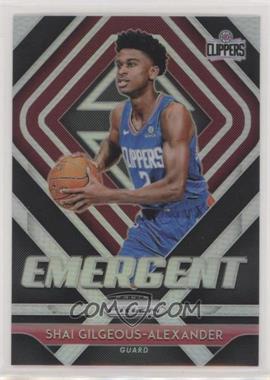 2018-19 Panini Prizm - Emergent - Silver Prizm #11 - Shai Gilgeous-Alexander