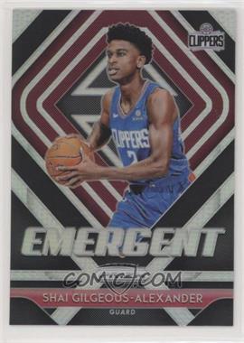 2018-19 Panini Prizm - Emergent - Silver Prizm #11 - Shai Gilgeous-Alexander