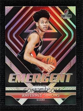 2018-19 Panini Prizm - Emergent - Silver Prizm #24 - Anfernee Simons