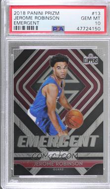 2018-19 Panini Prizm - Emergent #13 - Jerome Robinson [PSA 10 GEM MT]