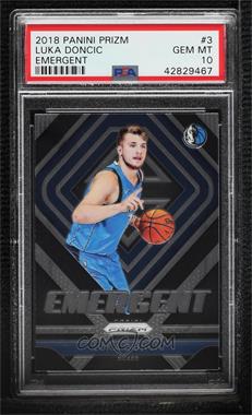 2018-19 Panini Prizm - Emergent #3 - Luka Doncic [PSA 10 GEM MT]