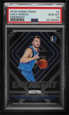 2018-19 Panini Prizm - Emergent #3 - Luka Doncic [PSA 10 GEM MT]