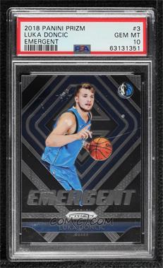 2018-19 Panini Prizm - Emergent #3 - Luka Doncic [PSA 10 GEM MT]