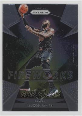 2018-19 Panini Prizm - Fireworks #19 - LeBron James