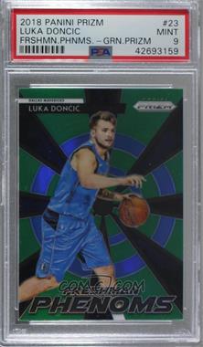 2018-19 Panini Prizm - Freshman Phenoms - Green Prizm #23 - Luka Doncic [PSA 9 MINT]