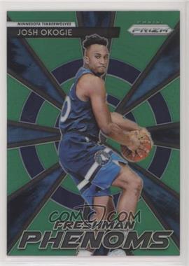 2018-19 Panini Prizm - Freshman Phenoms - Green Prizm #6 - Josh Okogie [Noted]