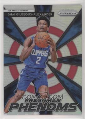 2018-19 Panini Prizm - Freshman Phenoms - Silver Prizm #15 - Shai Gilgeous-Alexander