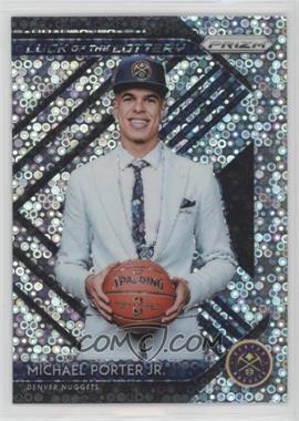 2018-19 Panini Prizm - Luck of the Lottery - Fast Break Prizm #14 - Michael Porter Jr.