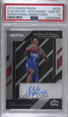 2018-19 Panini Prizm - Sensational Signatures #SS-SGA - Shai Gilgeous-Alexander [PSA 10 GEM MT]