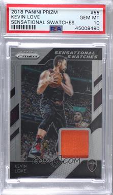 2018-19 Panini Prizm - Sensational Swatches #55 - Kevin Love [PSA 10 GEM MT]