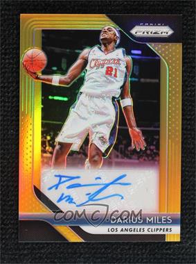 2018-19 Panini Prizm - Signatures - Gold Prizm #S-DML - Darius Miles /10