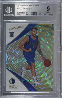 2018-19 Panini Revolution - [Base] - Fractal #128 - Luka Doncic [BGS 9 MINT]