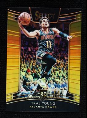 2018-19 Panini Select - [Base] - Gold Prizm #45 - Concourse - Trae Young /10