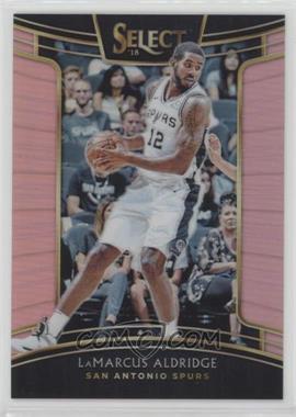 2018-19 Panini Select - [Base] - National Convention Pink Prizm #20 - Concourse - LaMarcus Aldridge /10