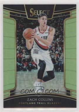 2018-19 Panini Select - [Base] - Neon Green Prizm #92 - Concourse - Zach Collins /75