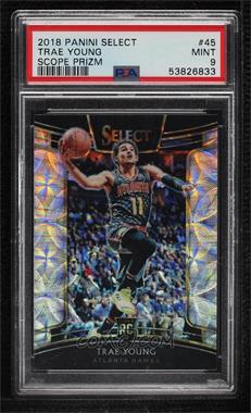 2018-19 Panini Select - [Base] - Scope Prizm #45 - Concourse - Trae Young [PSA 9 MINT]
