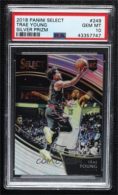 2018-19 Panini Select - [Base] - Silver Prizm #249 - Courtside - Trae Young [PSA 10 GEM MT]