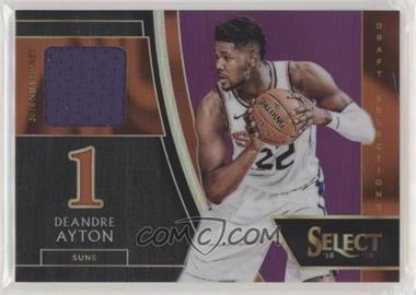 2018-19 Panini Select - Draft Selections Memorabilia - Purple #DS-DAY - Deandre Ayton /99