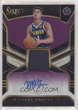 2018-19 Panini Select - Rookie Jersey Autographs - Purple #RJA-MPJ - Michael Porter Jr. /99