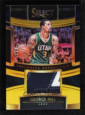 2018-19 Panini Select - Throwback Memorabilia - Gold Prizm #TM-GHL - George Hill /10