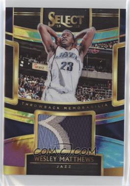 2018-19 Panini Select - Throwback Memorabilia - Tie-Dye Prizm #TM-WMT - Wesley Matthews /25