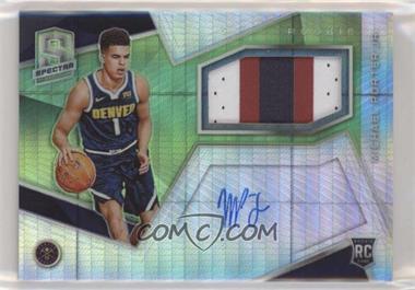 2018-19 Panini Spectra - [Base] - Neon Green Prizm #128 - Rookie Jersey Autographs - Michael Porter Jr. /49