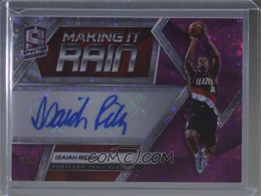 2018-19 Panini Spectra - Making it Rain Autographs - Neon Pink Prizm #MR-IRD - Isaiah Rider /25