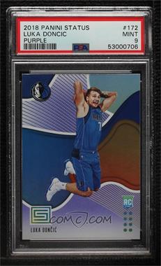 2018-19 Panini Status - [Base] - Purple #172 - Rookies 2 - Luka Doncic [PSA 9 MINT]