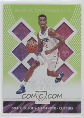 2018-19 Panini Status - Rookie Credentials - Green #30 - Shai Gilgeous-Alexander