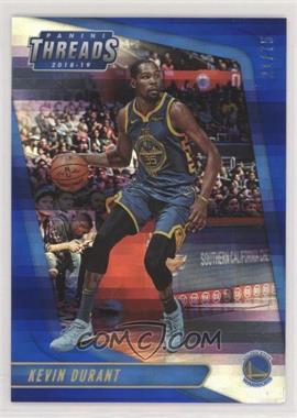 2018-19 Panini Threads - [Base] - Premium Blue #96 - Kevin Durant /75 [EX to NM]