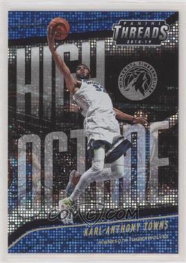 2018-19 Panini Threads - High Octane - Premium Blue #10 - Karl-Anthony Towns /85