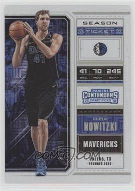 2018 Panini Contenders Draft Picks - [Base] - Building Blocks #14.2 - Season Ticket Variation - Dirk Nowitzki (Black Jersey) /10