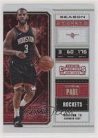 Season Ticket Variation - Chris Paul (Black Jersey) #/10