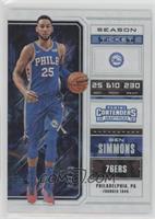 Season Ticket Variation - Ben Simmons (Blue Jersey) #/23