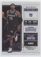 Season Ticket - Vince Carter (Black Jersey) #/23