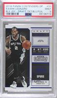 Variation - Kawhi Leonard (Black Jersey) [PSA 9 MINT]