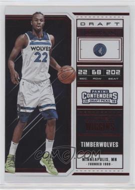 2018 Panini Contenders Draft Picks - [Base] - Draft Ticket Red Foil #1.1 - Andrew Wiggins (White Jersey)