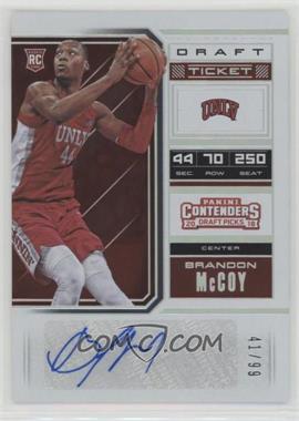 2018 Panini Contenders Draft Picks - [Base] - Draft Ticket #78.2 - College Ticket Variation - Brandon McCoy /99