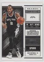 Season Ticket Variation - Kawhi Leonard (Black Jersey)