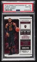 Season Ticket Variation - LeBron James (Dark Jersey) [PSA 10 GEM …