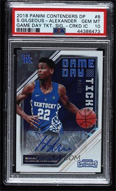2018 Panini Contenders Draft Picks - Game Day Ticket Signatures - Cracked Ice #8 - Shai Gilgeous-Alexander /23 [PSA 10 GEM MT]